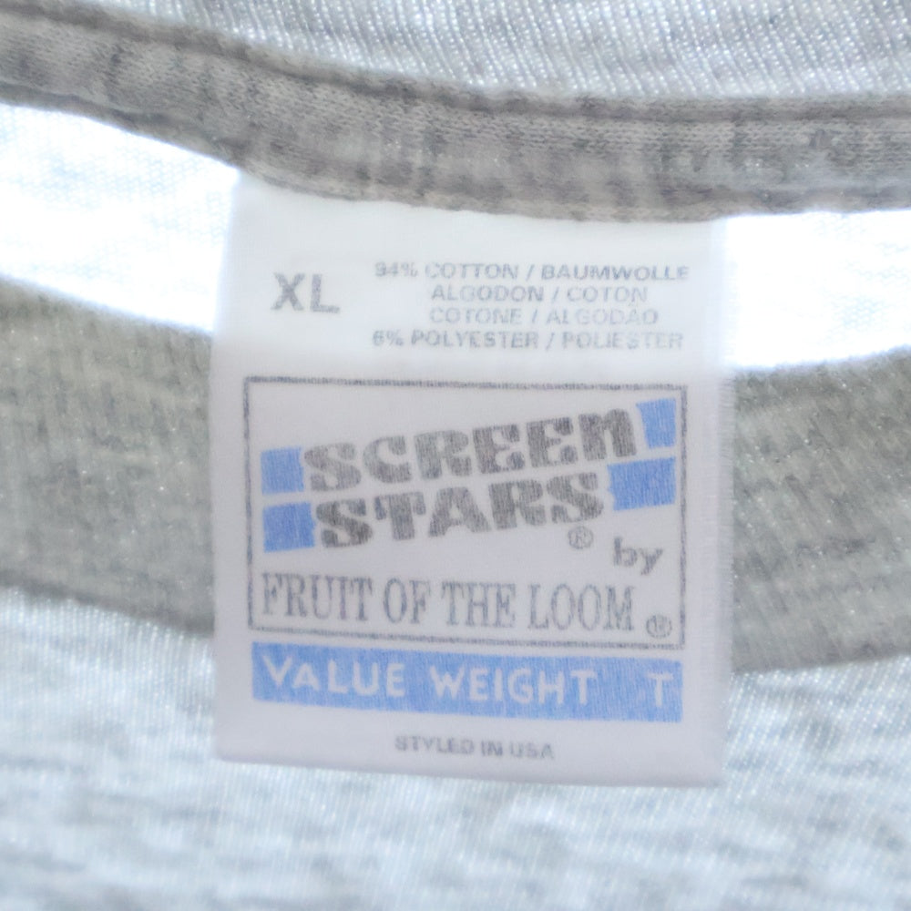 VINTAGE(ヴィンテージ) 90's Trainspotting SCREEN STARS トレインスポッティング スクリーンスターズタグ フロントプリントTシャツ 半袖カットソー グレー