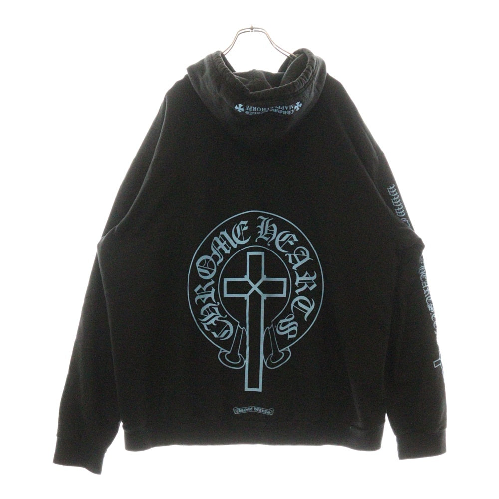 CHROME HEARTS(クロムハーツ) WWW.CHROMEHEARTS.COM MAPPLETHORPE オンライン限定メイプルソープホースシュー プルオーバーパーカー ブルー/ブラック