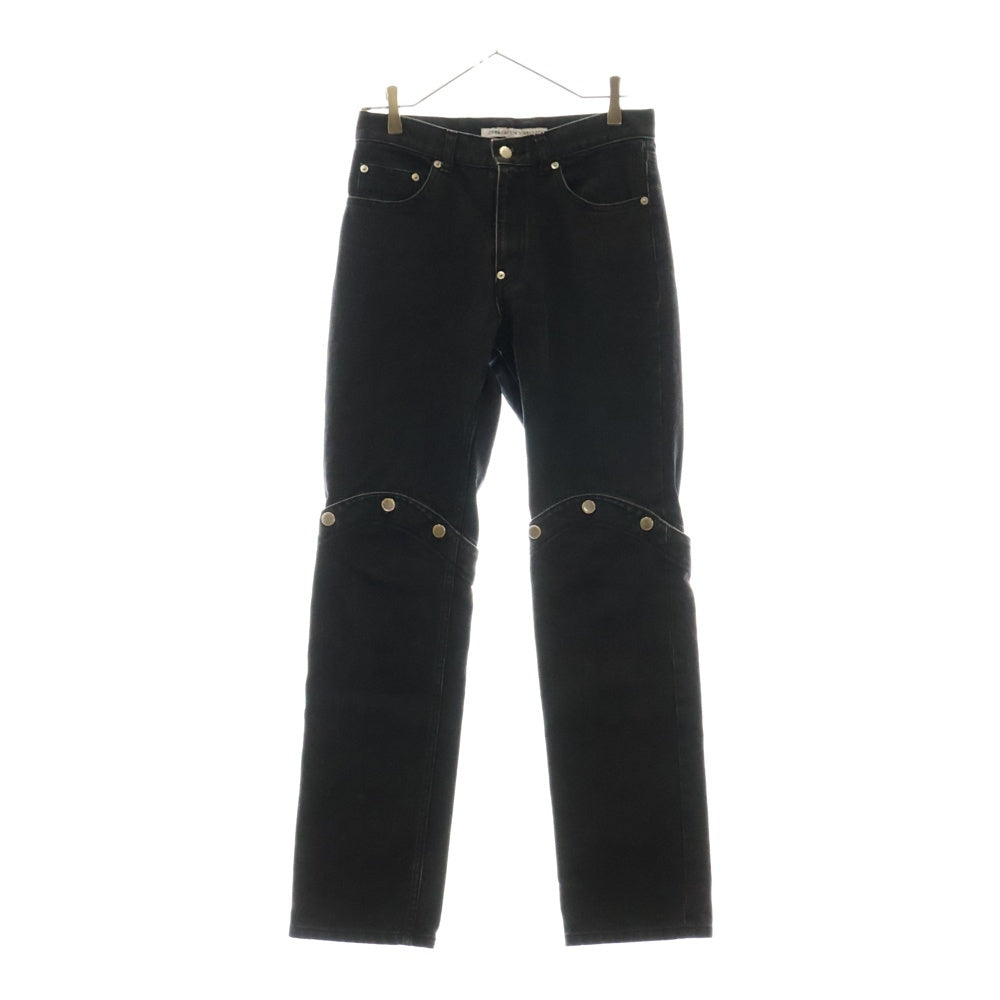 JOHN LAWRENCE SULLIVAN(ジョンローレンスサリバン) KNEE BUTTON JEANS ニーボタン デニムパンツ ブラック 2A011-0321-15