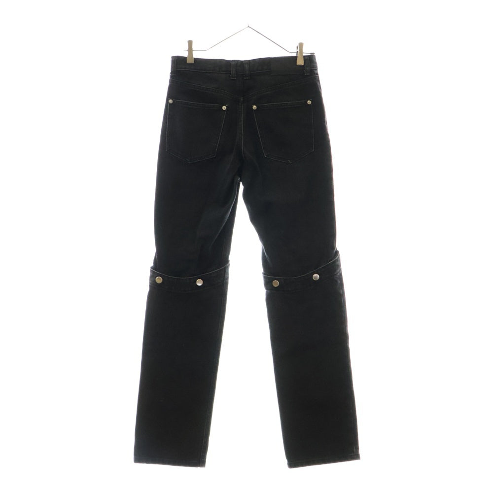 JOHN LAWRENCE SULLIVAN(ジョンローレンスサリバン) KNEE BUTTON JEANS ニーボタン デニムパンツ ブラック 2A011-0321-15
