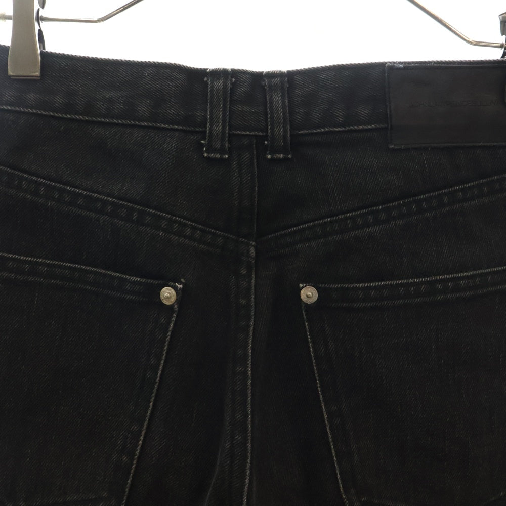 JOHN LAWRENCE SULLIVAN(ジョンローレンスサリバン) KNEE BUTTON JEANS ニーボタン デニムパンツ ブラック 2A011-0321-15