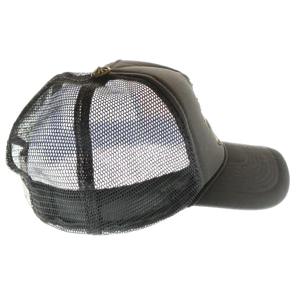 CHROME HEARTS(クロムハーツ) Cemetery Cross Patch Trucker Cap セメタリークロスパッチトラッカーキャップ ベースボールキャップ クロスボール 帽子 ブラック