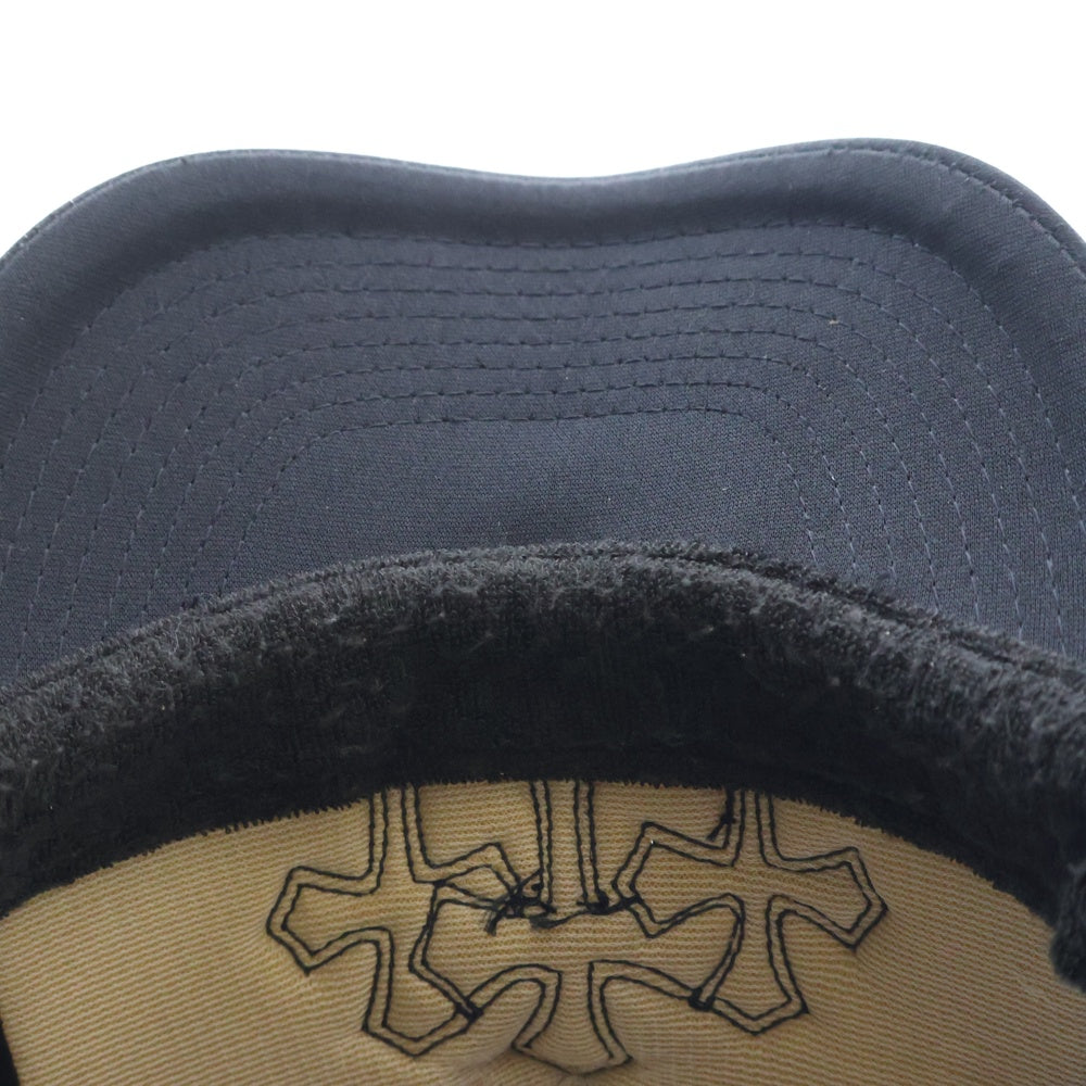 CHROME HEARTS(クロムハーツ) Cemetery Cross Patch Trucker Cap セメタリークロスパッチトラッカーキャップ ベースボールキャップ クロスボール 帽子 ブラック