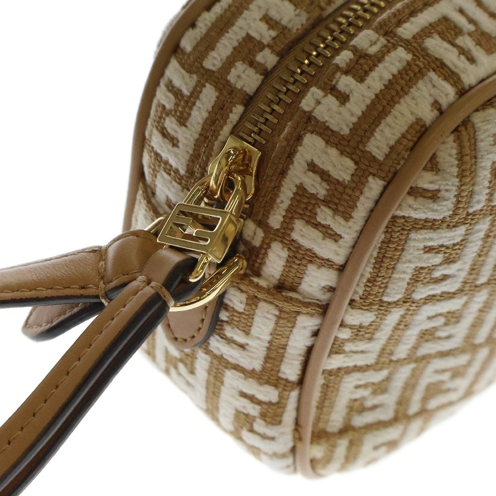FENDI(フェンディ) ジャガードロゴ カメラバッグ ベージュ レディース 8BS077-APZQ-239-3260