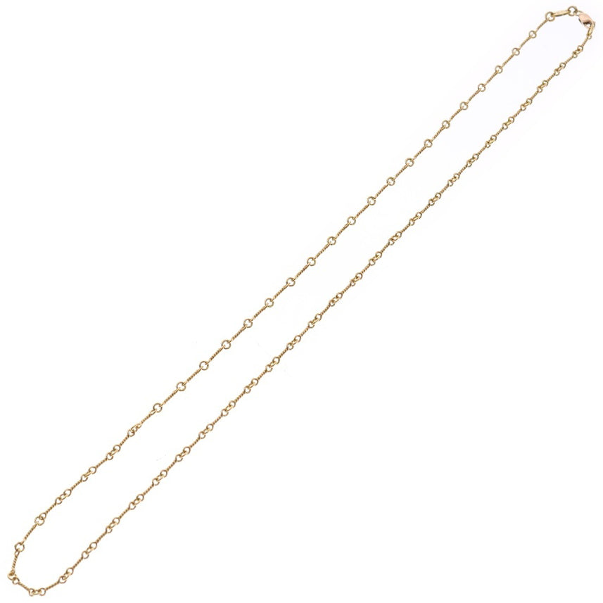 CHROME HEARTS(クロムハーツ) 22K NECKCHAIN T20 ツイストチェーンネックレス 20inch ゴールド BCA015