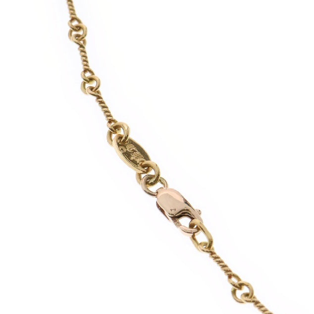 CHROME HEARTS(クロムハーツ) 22K NECKCHAIN T20 ツイストチェーンネックレス 20inch ゴールド BCA015