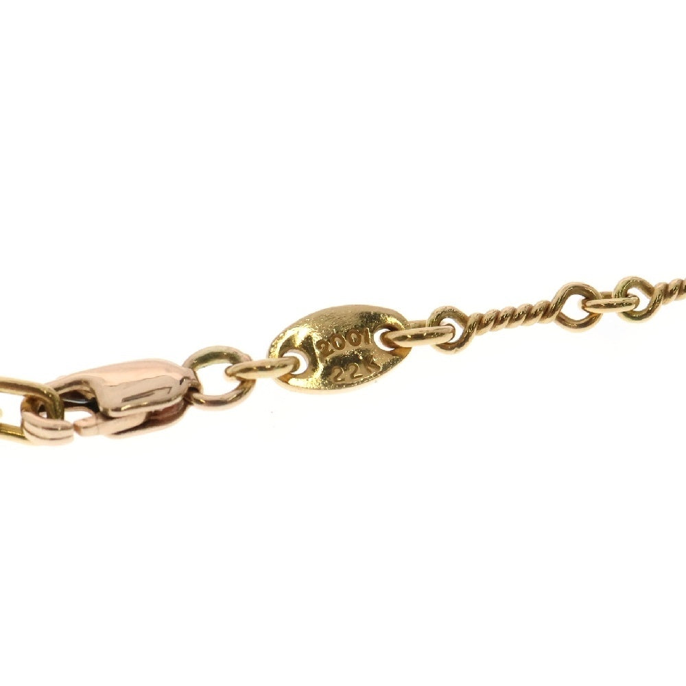 CHROME HEARTS(クロムハーツ) 22K NECKCHAIN T20 ツイストチェーンネックレス 20inch ゴールド BCA015