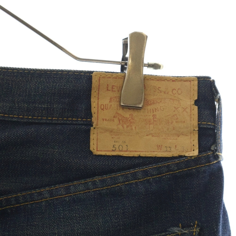 Levi's(リーバイス) 501XX-501 66モデル復刻 BIG E 両面タブ 赤耳 ボタンフライ デニムパンツ インディゴ 66501
