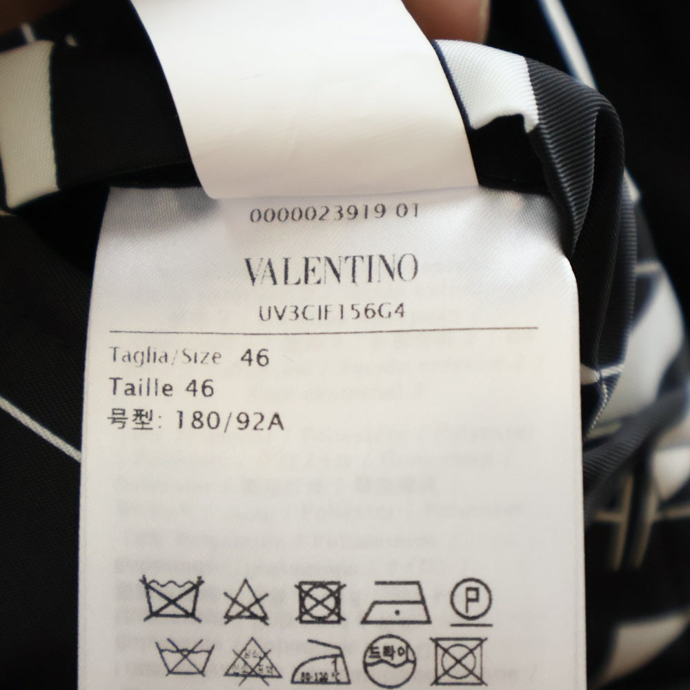 VALENTINO(ヴァレンチノ) 総柄 ボンバージャケット ブルゾン ブラック/ホワイト UV3CIF156G4