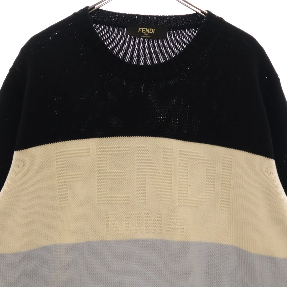 FENDI(フェンディ) フロントロゴ ニット 長袖セーター マルチカラー FZY466 AI2G