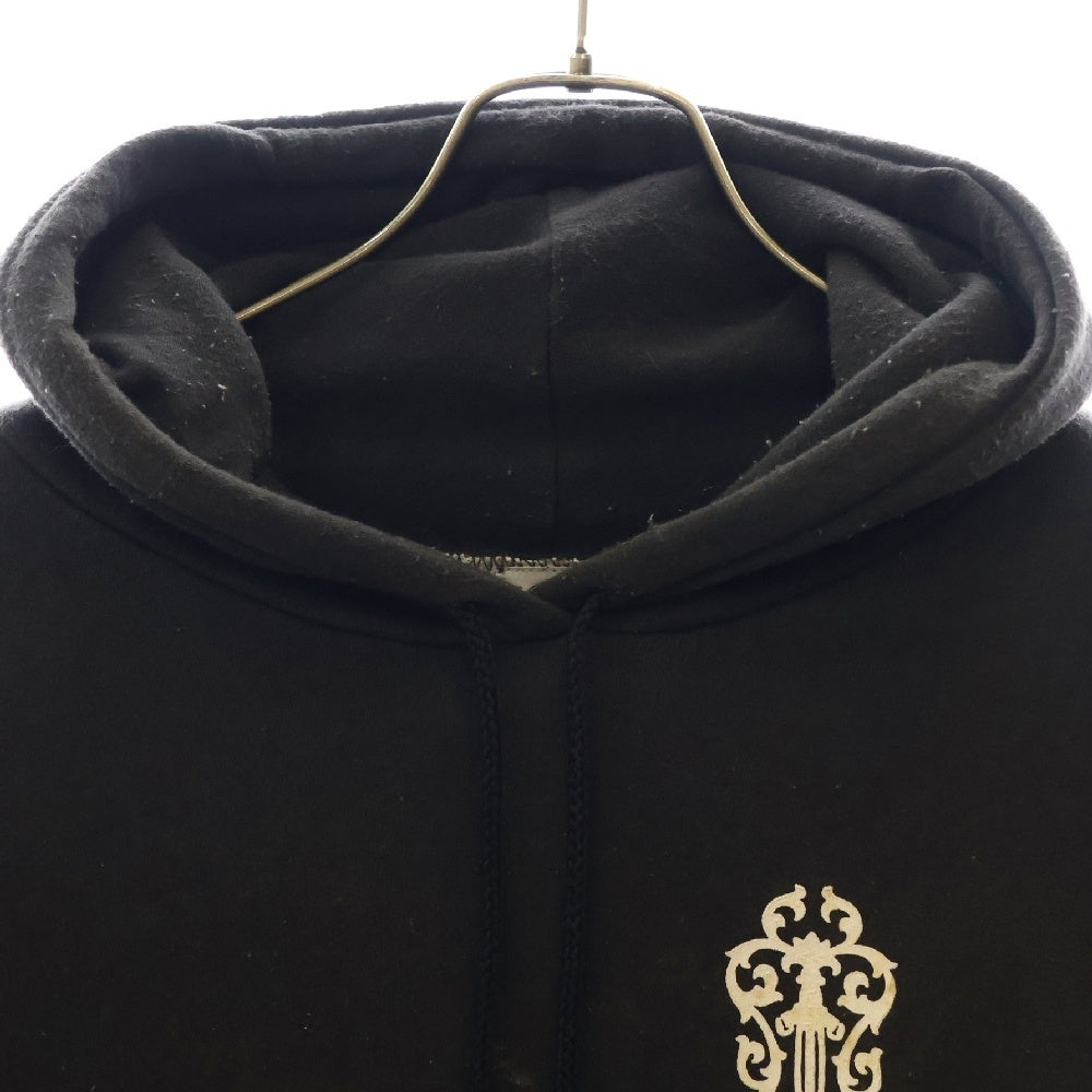 CHROME HEARTS(クロムハーツ) OLD FUCK YOU SWTSHRT HD オールド ファックユー ヴァインダガープリント 裏地サーマル スウェット プルオーバーパーカー ブラック