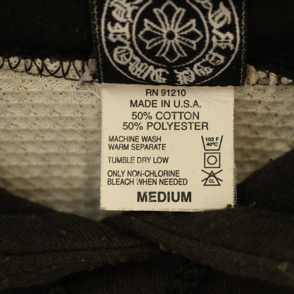 CHROME HEARTS(クロムハーツ) OLD FUCK YOU SWTSHRT HD オールド ファックユー ヴァインダガープリント 裏地サーマル スウェット プルオーバーパーカー ブラック
