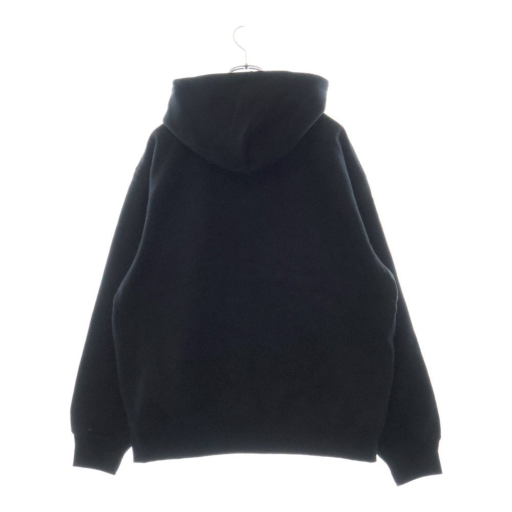 SUPREME(シュプリーム) 24AW Micro Logo Hooded Sweatshirt マイクロロゴ フーデッドスウェットシャツ プルオーバーパーカー ブラック
