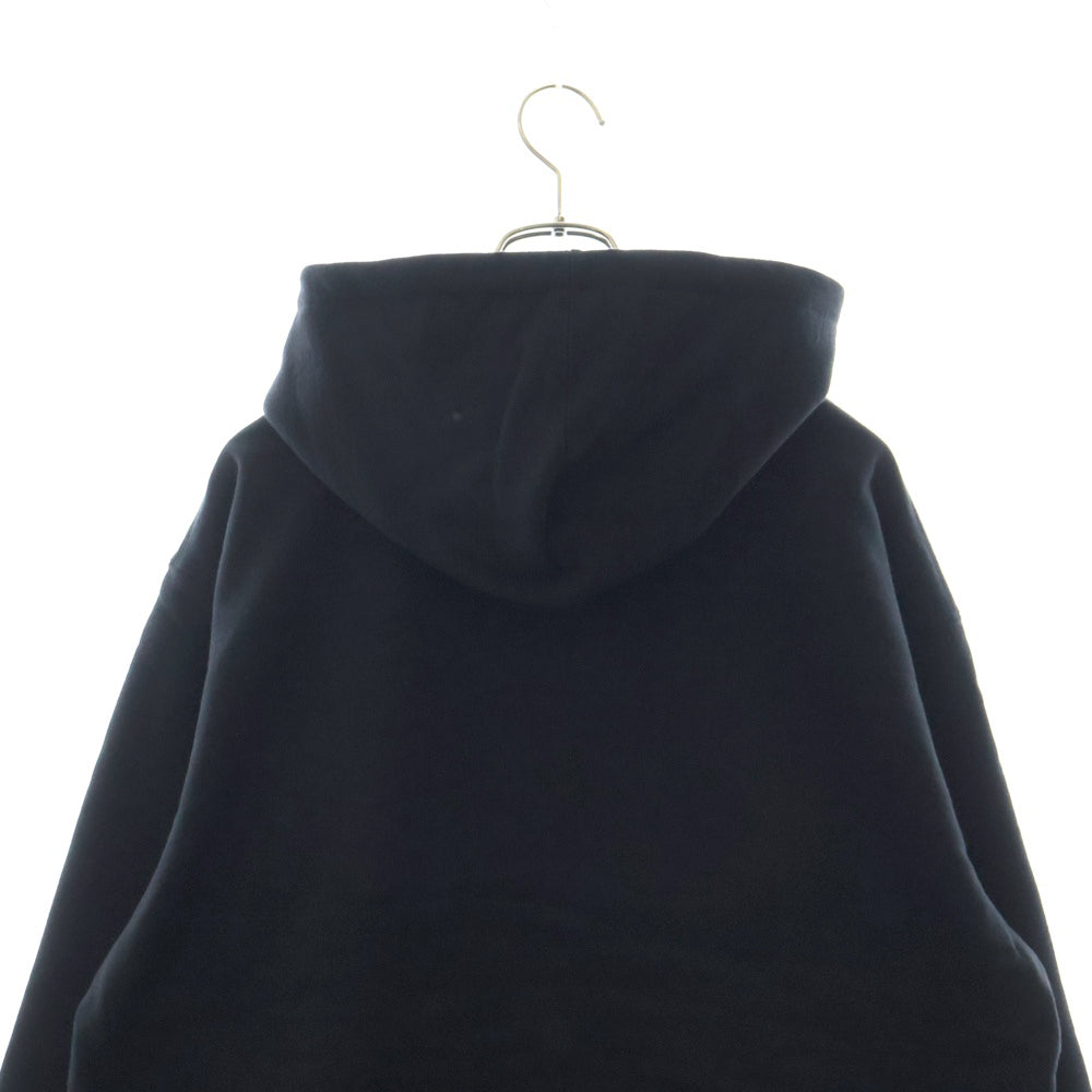 SUPREME(シュプリーム) 24AW Micro Logo Hooded Sweatshirt マイクロロゴ フーデッドスウェットシャツ プルオーバーパーカー ブラック