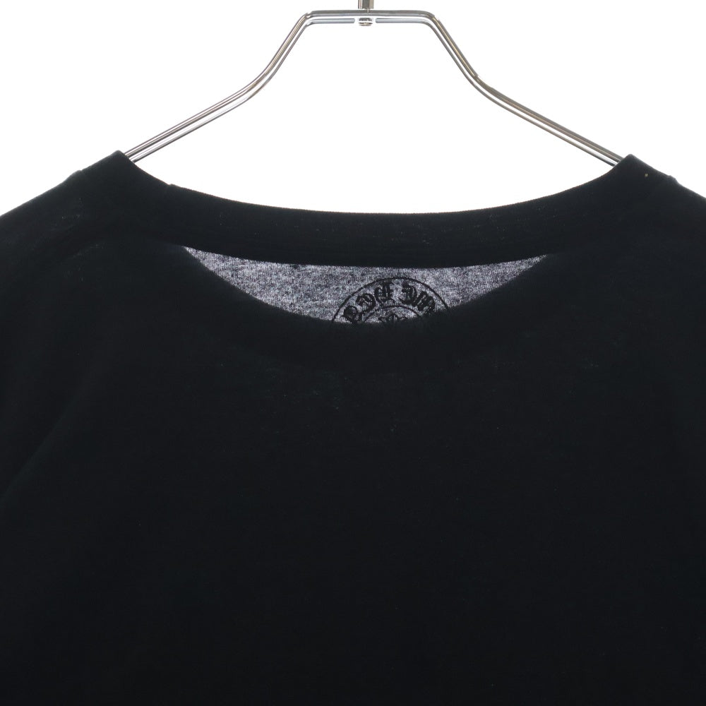 CHROME HEARTS(クロムハーツ) Old English Neck Logo L/S Tee オールドイングリッシュ ネックロゴ ロングスリーブTシャツ 長袖カットソー ロンT ブラック/イエロー