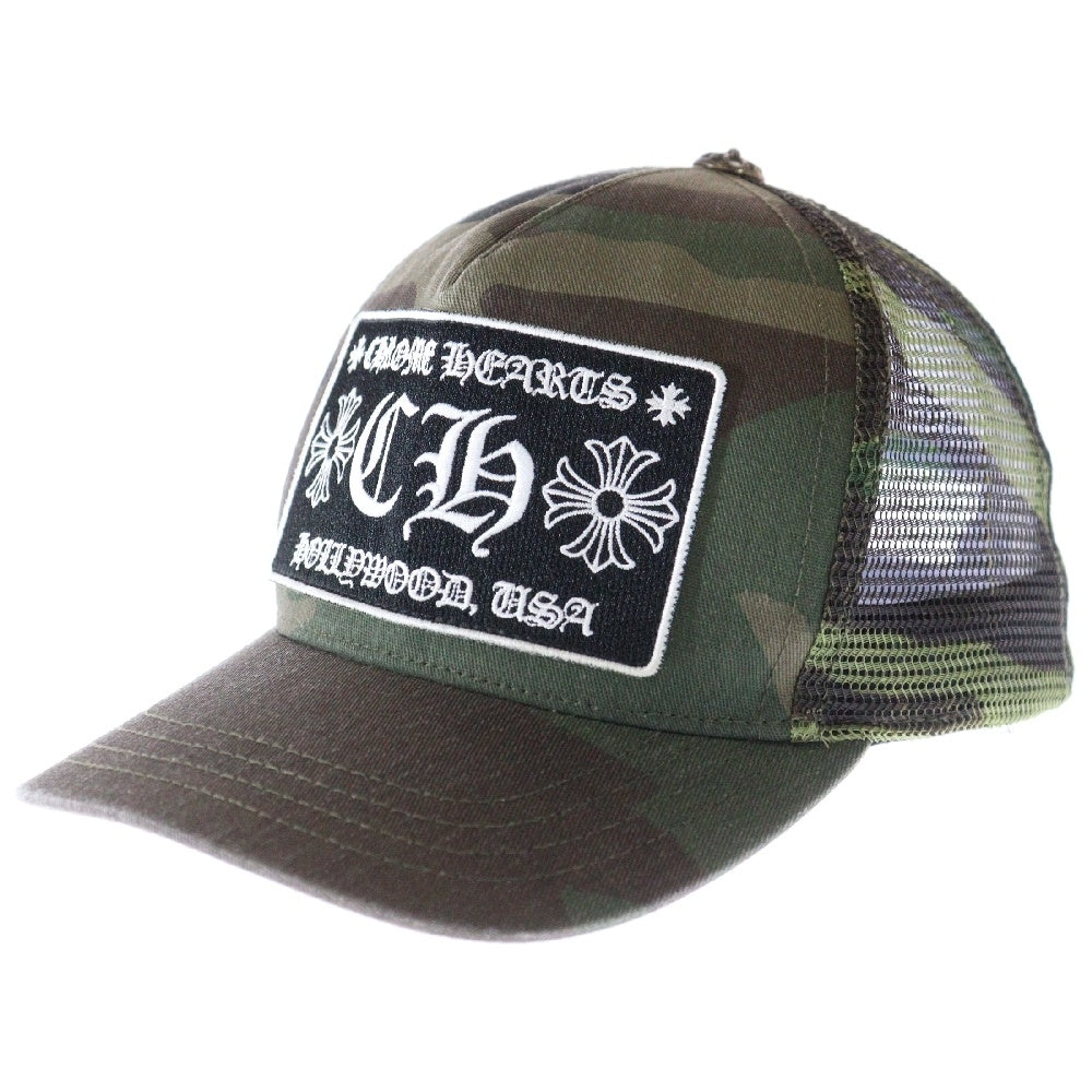 CHROME HEARTS(クロムハーツ) TRUCKER CAP CHパッチ メッシュトラッカーキャップ 帽子 カーキ