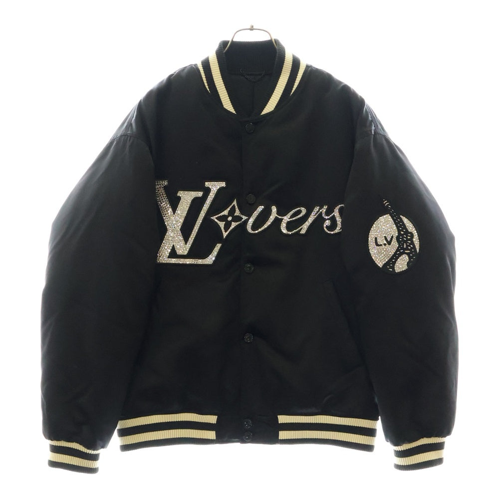 LOUIS VUITTON(ルイヴィトン) 24SS エンブロイダードナイロンベースボールブルゾン ジャケット ブラック RM241 GPD HQB71E