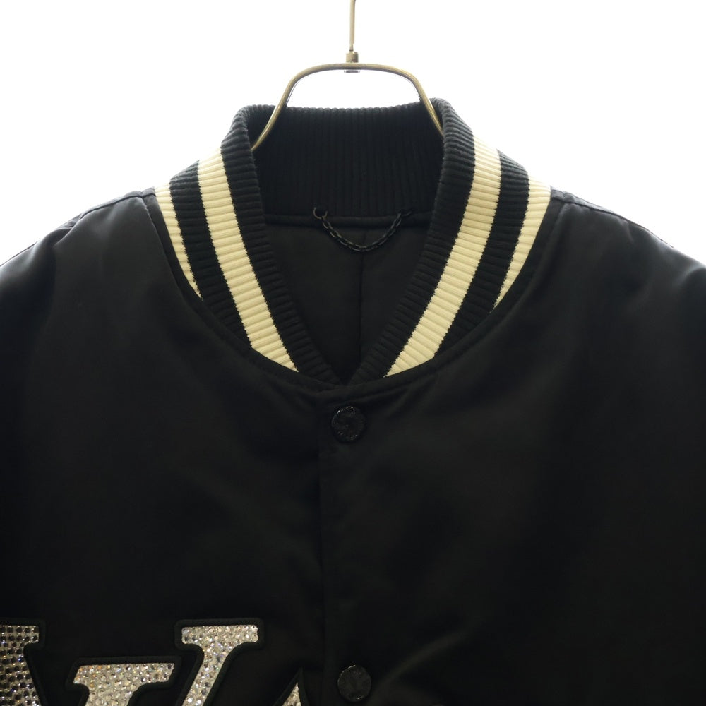 LOUIS VUITTON(ルイヴィトン) 24SS エンブロイダードナイロンベースボールブルゾン ジャケット ブラック RM241 GPD HQB71E