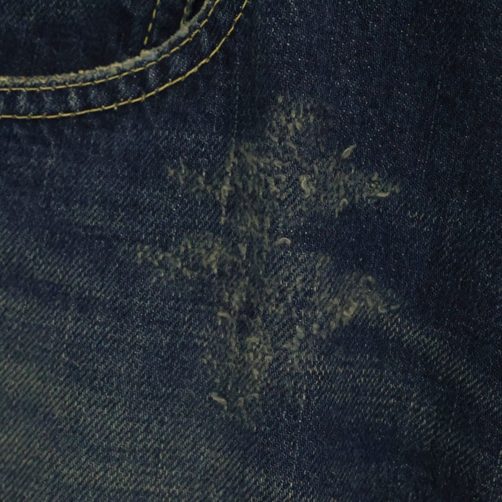 VISVIM(ヴィスヴィム) FLUXUS DENIM コットン ジップフライ ストレート デニムパンツ ジーンズ インディゴ