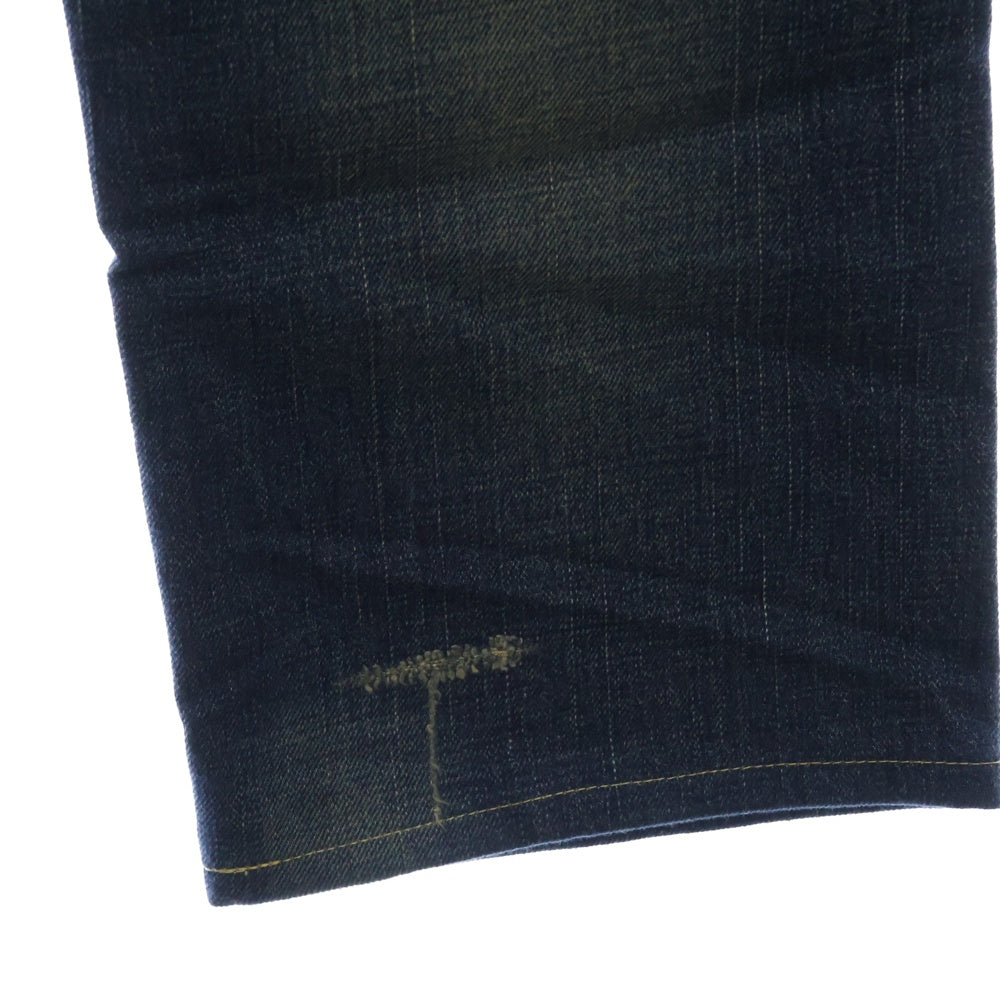 VISVIM(ヴィスヴィム) FLUXUS DENIM コットン ジップフライ ストレート デニムパンツ ジーンズ インディゴ