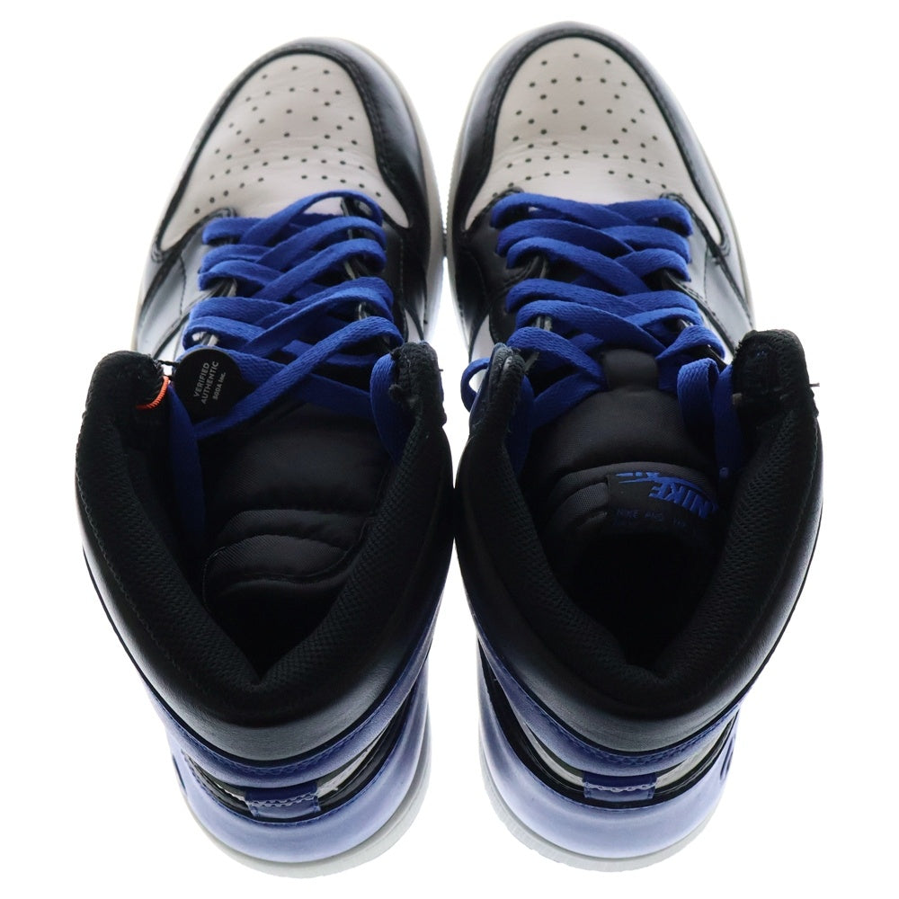 NIKE(ナイキ) ×fragment design RETRO HIGH OG フラグメントデザイン エアジョーダン1 レトロ ハイカットスニーカー ブラック/ブルー US10.5/28.5cm 716371-040