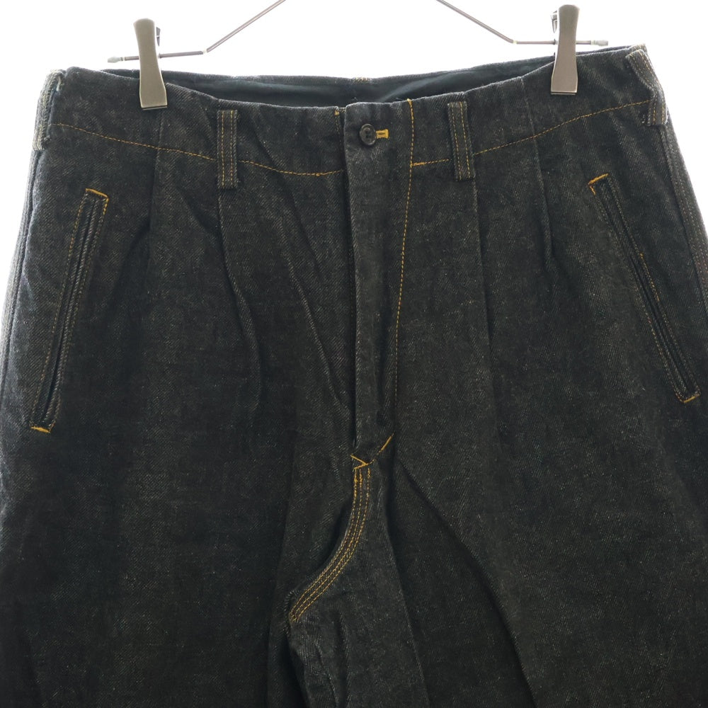Y's for men(ワイズフォーメン) DENIM PANTS クラッシュ デニム パンツ ブラック MP-P07-041