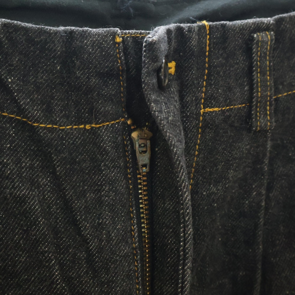 Y's for men(ワイズフォーメン) DENIM PANTS クラッシュ デニム パンツ ブラック MP-P07-041