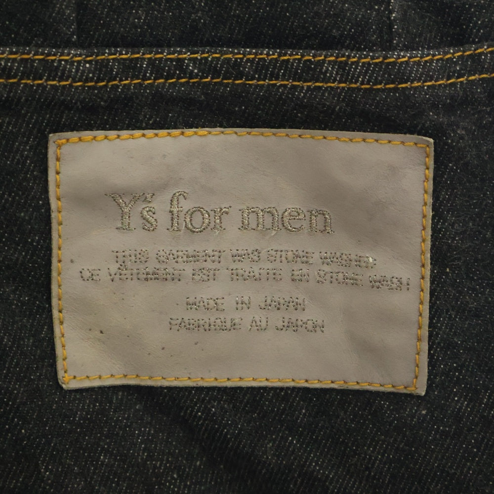 Y's for men(ワイズフォーメン) DENIM PANTS クラッシュ デニム パンツ ブラック MP-P07-041
