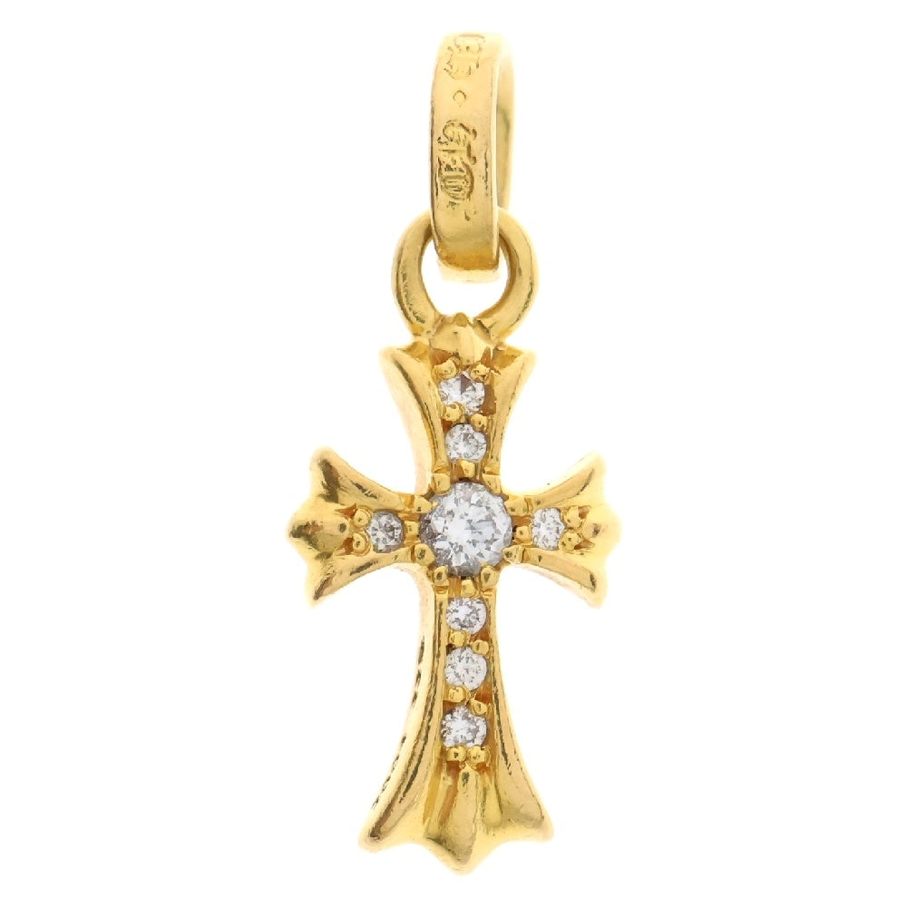 CHROME HEARTS(クロムハーツ) 22K CRS BBYFAT P/DIA ベイビーファットクロス PAVEダイヤ ペンダントトップ ゴールド BCA035