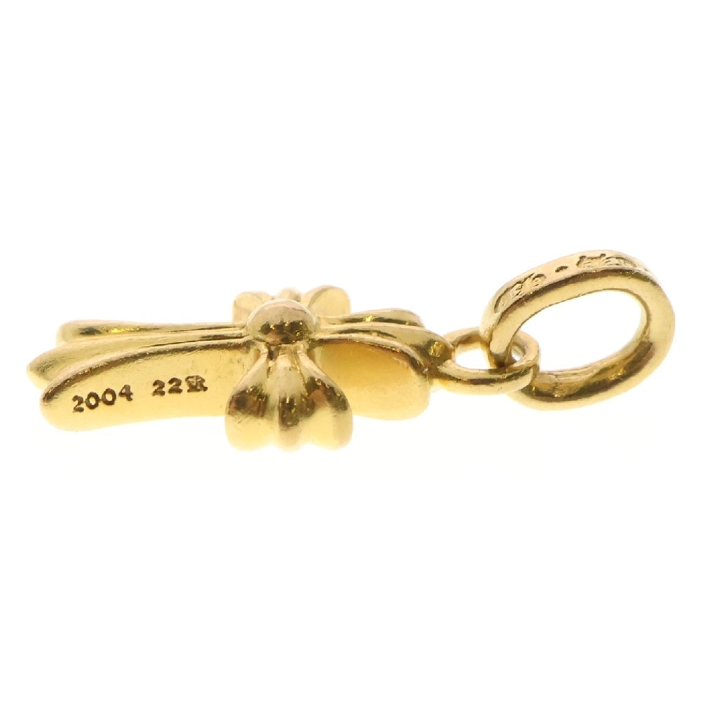CHROME HEARTS(クロムハーツ) 22K CRS BBYFAT P/DIA ベイビーファットクロス PAVEダイヤ ペンダントトップ ゴールド BCA035