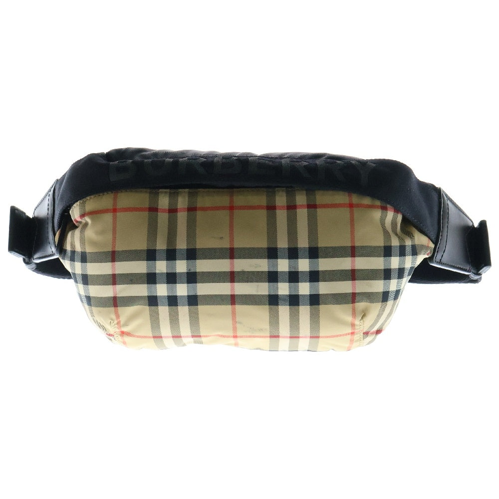 BURBERRY(バーバリー) ヴィンテージ ノヴァチェック ボディバッグ ナイロン レザー ベージュ/ブラック 8026557