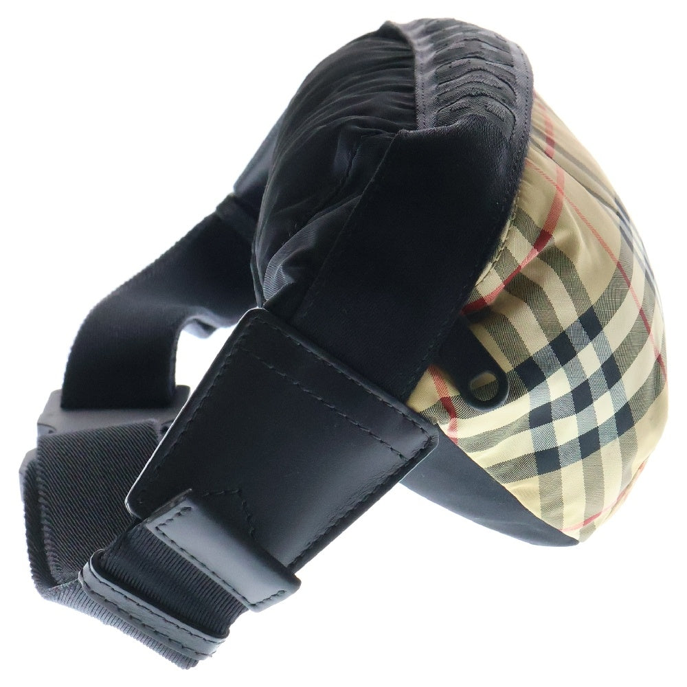 BURBERRY(バーバリー) ヴィンテージ ノヴァチェック ボディバッグ ナイロン レザー ベージュ/ブラック 8026557