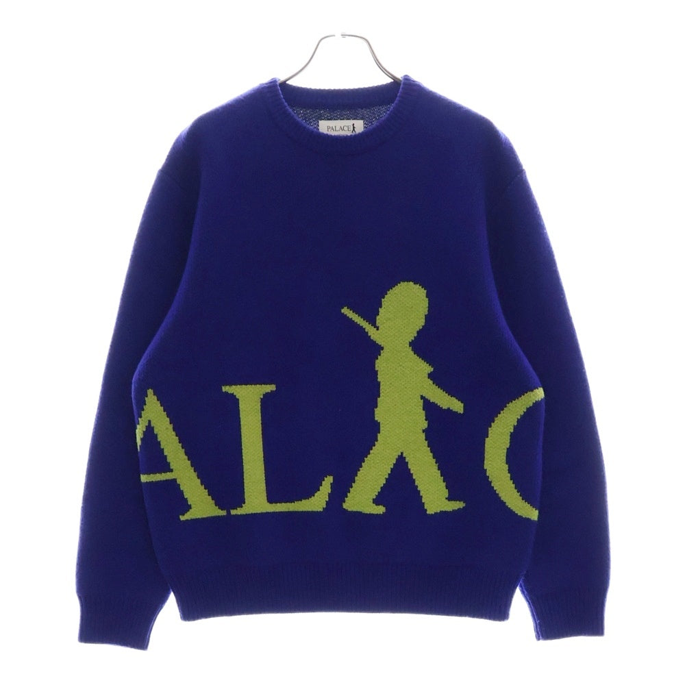 Palace Skateboards(パレススケートボーズ) 24AW GUARD KNIT クルーネック ニット 長袖セーター ブルー