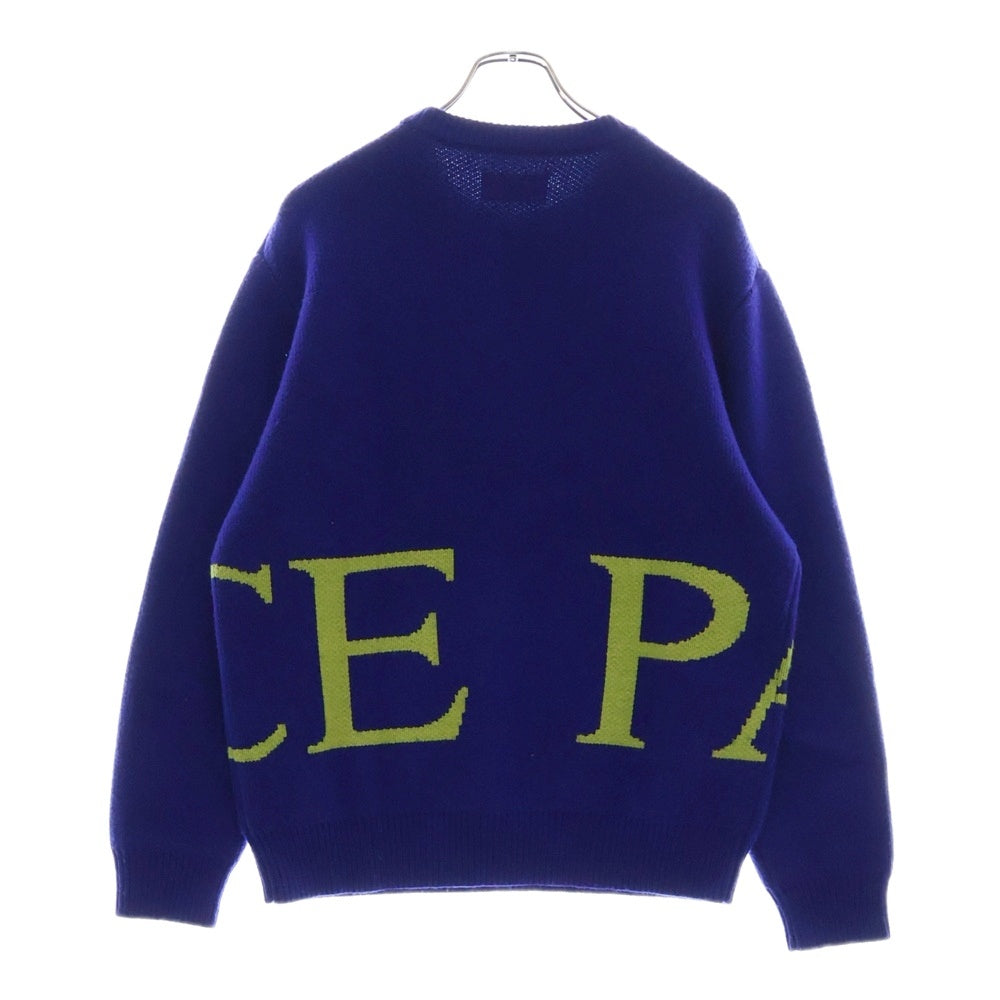 Palace Skateboards(パレススケートボーズ) 24AW GUARD KNIT クルーネック ニット 長袖セーター ブルー