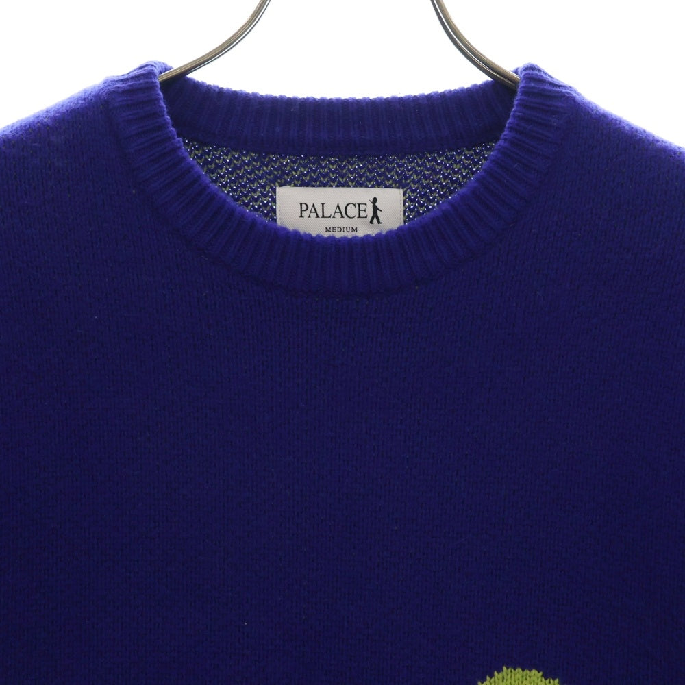 Palace Skateboards(パレススケートボーズ) 24AW GUARD KNIT クルーネック ニット 長袖セーター ブルー