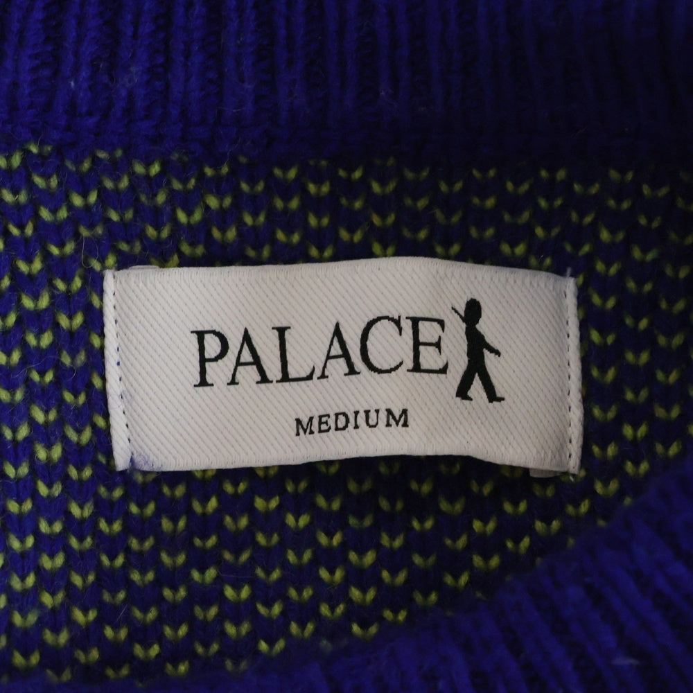 Palace Skateboards(パレススケートボーズ) 24AW GUARD KNIT クルーネック ニット 長袖セーター ブルー