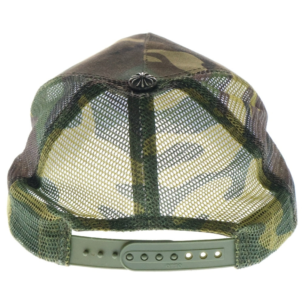 CHROME HEARTS(クロムハーツ) TRUCKER CAP トラッカーキャップ クロスボール付メッシュキャップ カモフラ柄 帽子 迷彩 カーキ