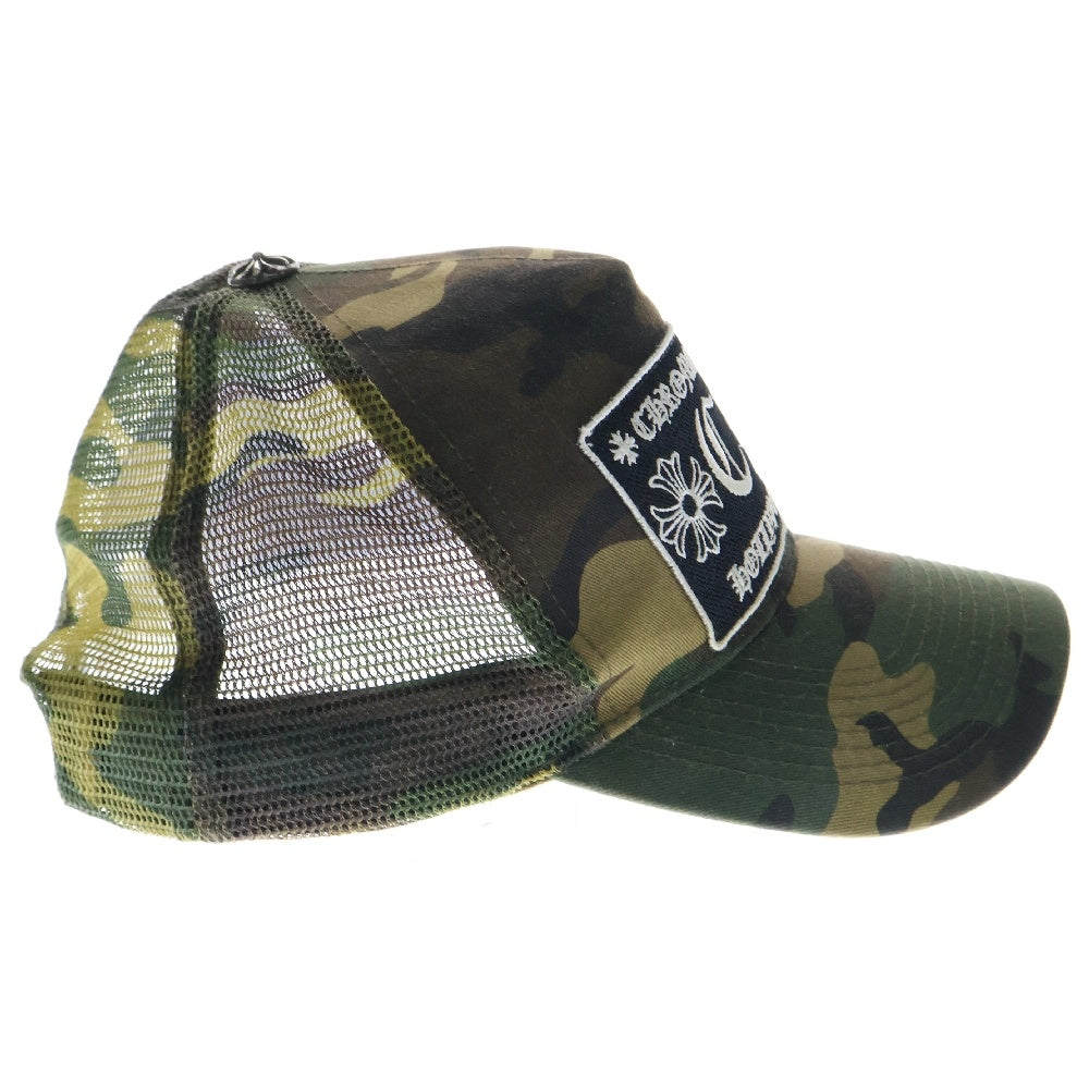 CHROME HEARTS(クロムハーツ) TRUCKER CAP トラッカーキャップ クロスボール付メッシュキャップ カモフラ柄 帽子 迷彩 カーキ