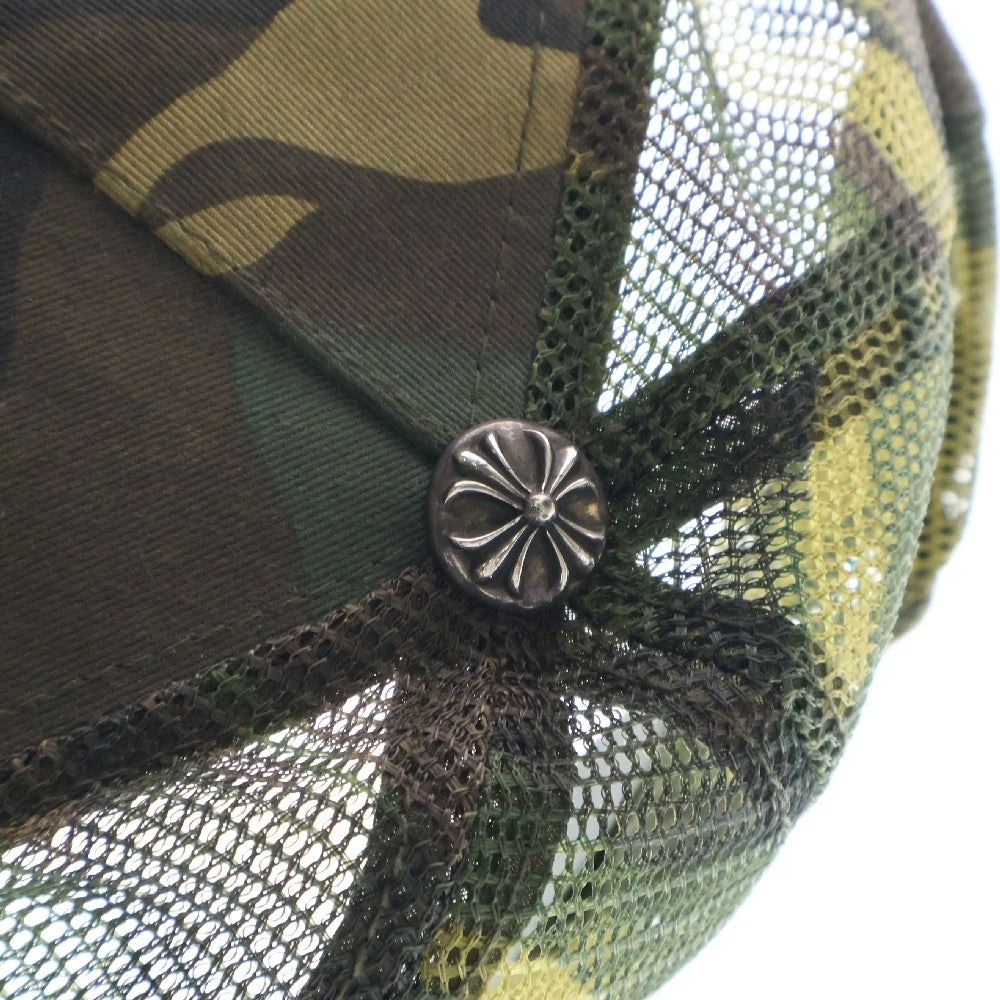 CHROME HEARTS(クロムハーツ) TRUCKER CAP トラッカーキャップ クロスボール付メッシュキャップ カモフラ柄 帽子 迷彩 カーキ