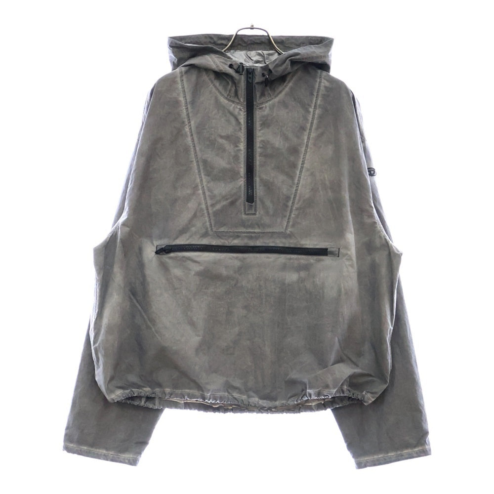 DIESEL(ディーゼル) 25SS J-Noode-A Packable hooded anorak jacket ナイロン ハーフジップ アノラックジャケット グレー A16207