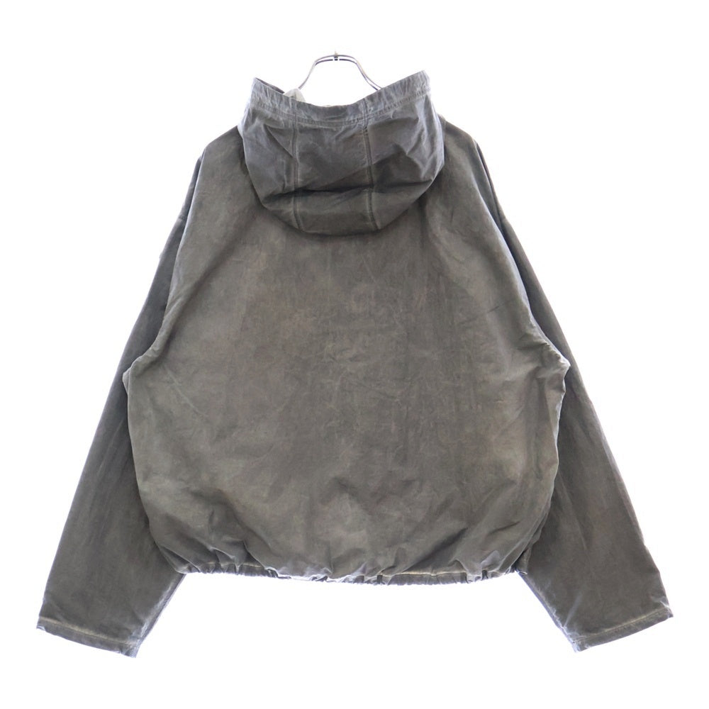 DIESEL(ディーゼル) 25SS J-Noode-A Packable hooded anorak jacket ナイロン ハーフジップ アノラックジャケット グレー A16207