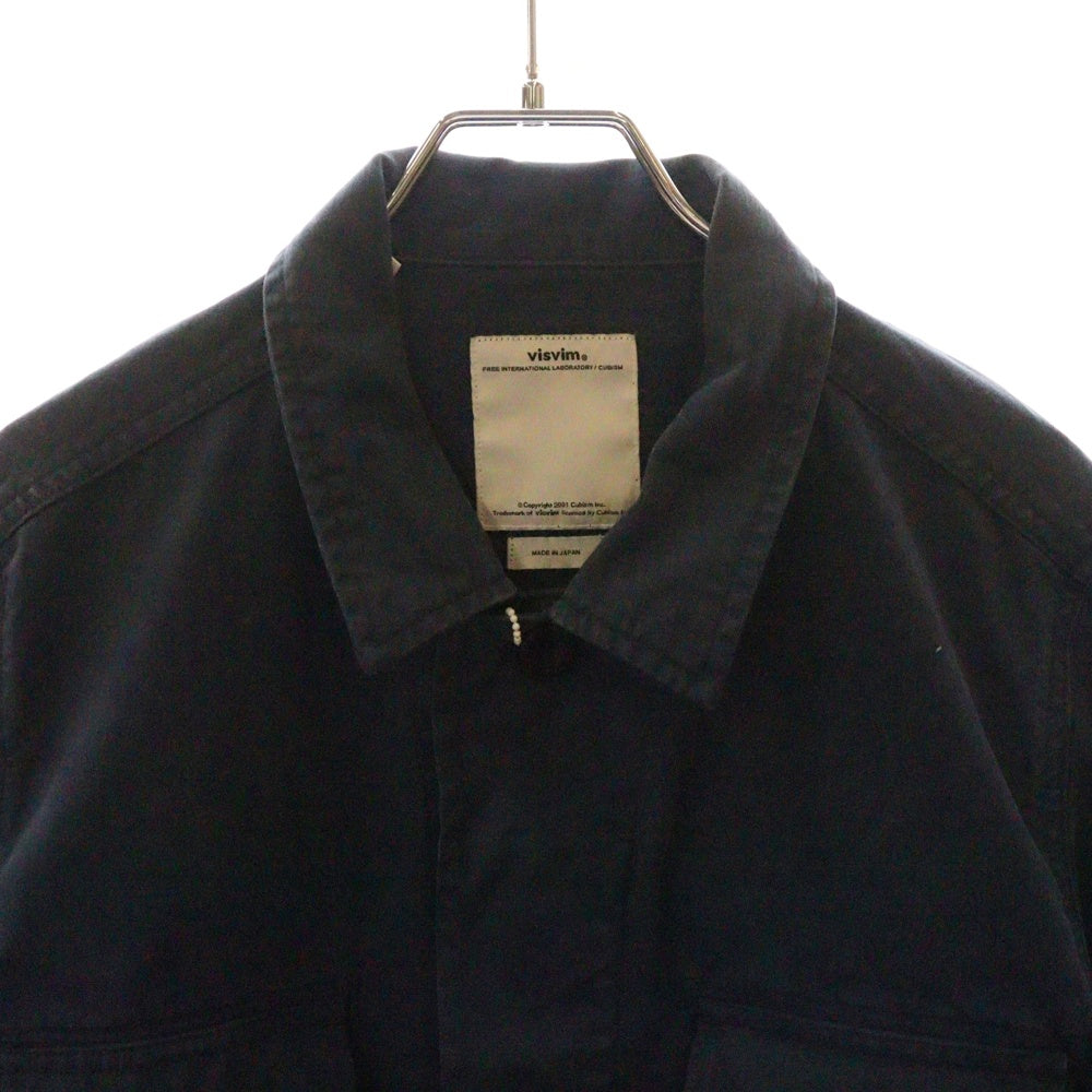 VISVIM(ヴィスヴィム) 12AW KILGORE JKT キルゴア ミリタリージャケット サファリジャケット ネイビー 0112205013025