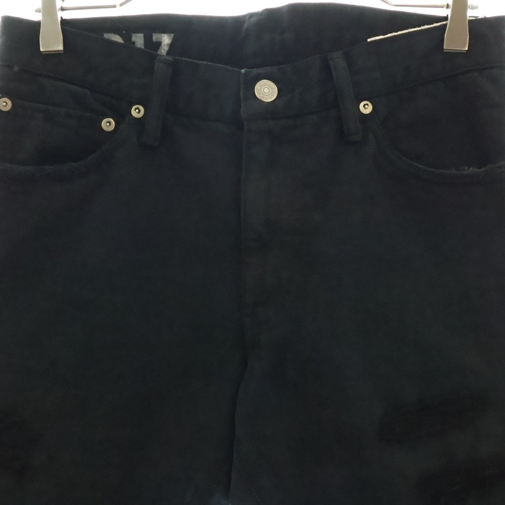 VISVIM(ヴィスヴィム) 20SS SOCIAL SCULPTURE 14 BLK DMGD-17 ソーシャル スカルプチャー ダメージ デニムパンツ ブラック 0120105005020