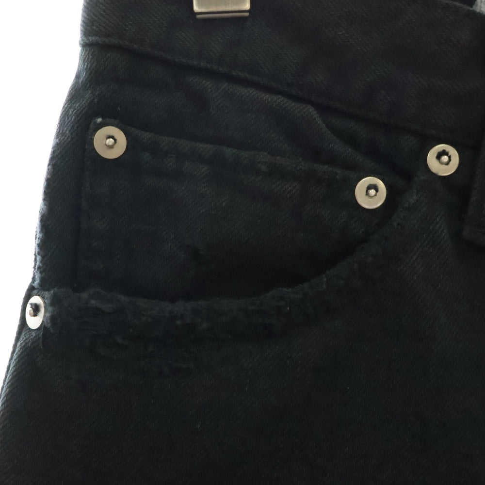 VISVIM(ヴィスヴィム) 20SS SOCIAL SCULPTURE 14 BLK DMGD-17 ソーシャル スカルプチャー ダメージ デニムパンツ ブラック 0120105005020