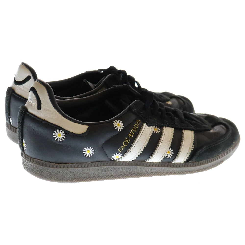adidas(アディダス) ×ATMOS ×FACE SAMBA アトモス フェイス サンバ ローカットスニーカー ブラック US8/26cm HO3848