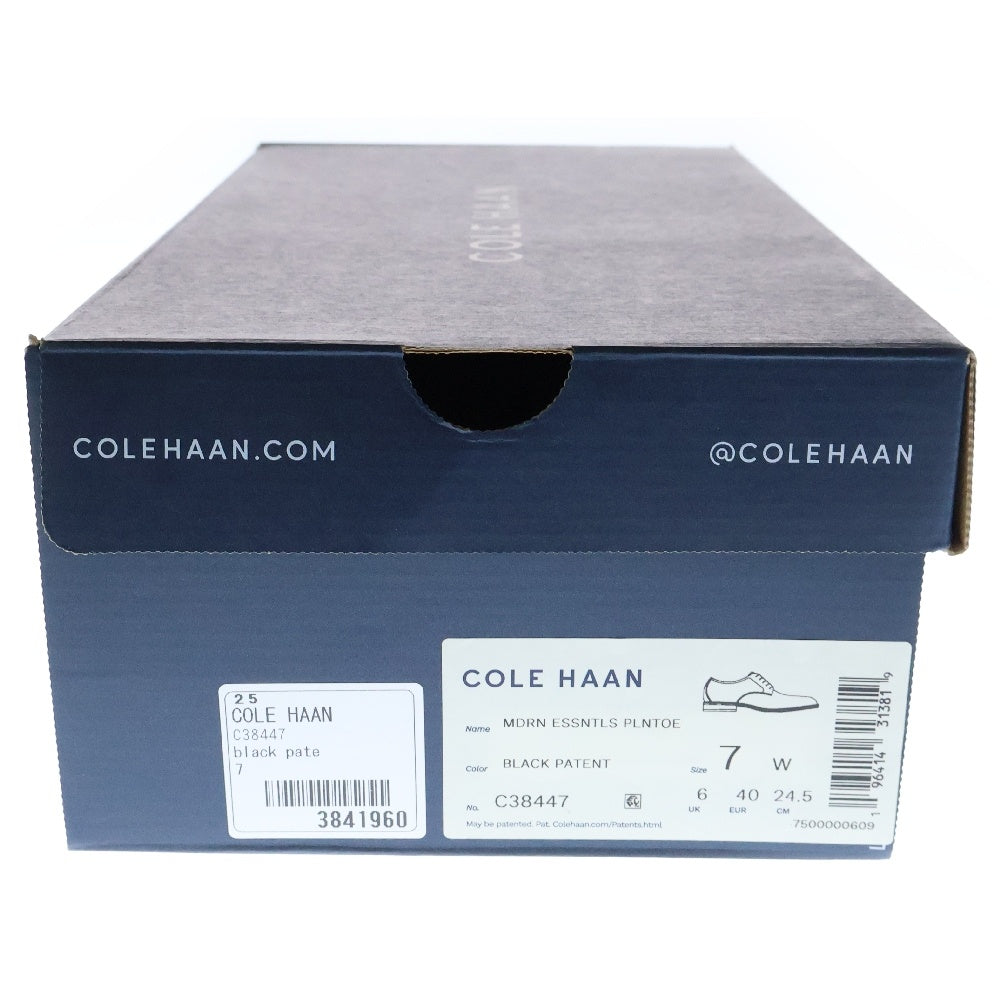 COLE HAAN(コール ハーン) MDRN ESSNTLS PLNTOE モダン エッセンシャルス プレーントゥ パテント ドレスシューズ ブラック C38447