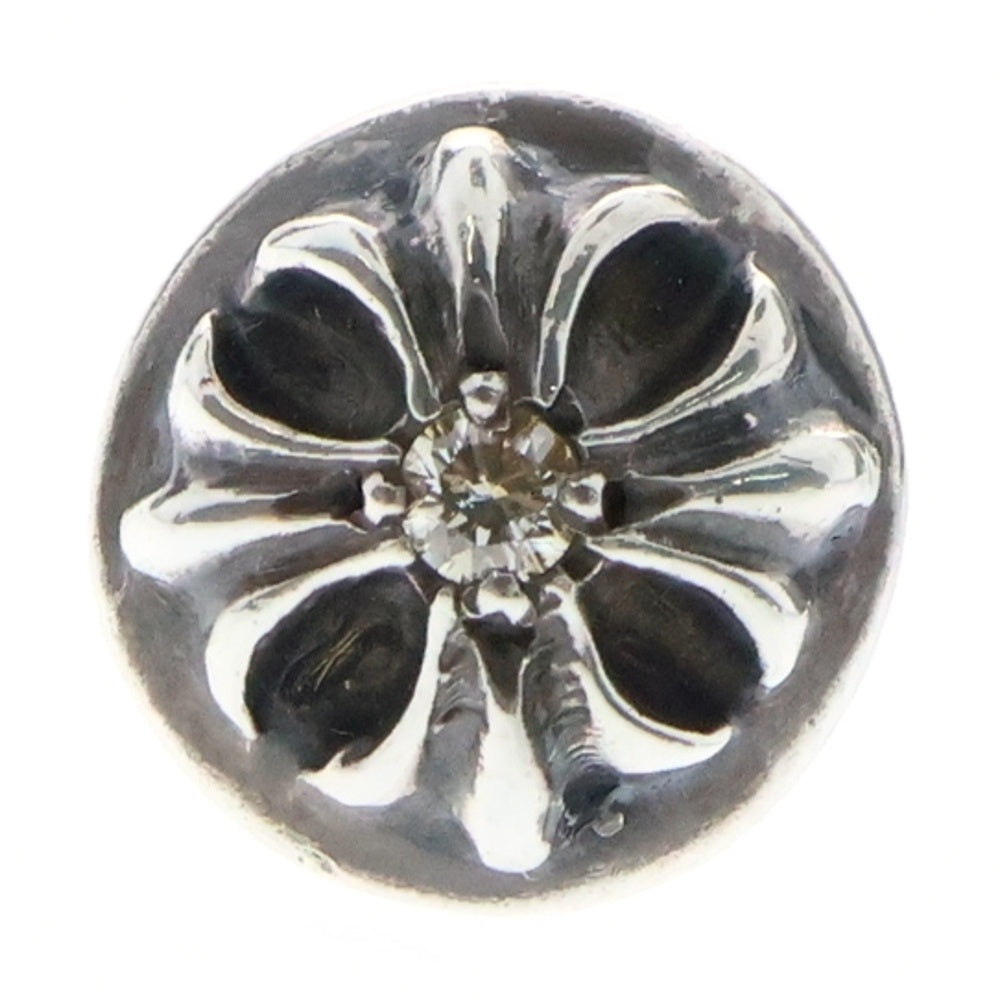 CHROME HEARTS(クロムハーツ) STUD CRSBLL 1/DIA クロスボールスタッドピアス 1ダイヤ シルバー