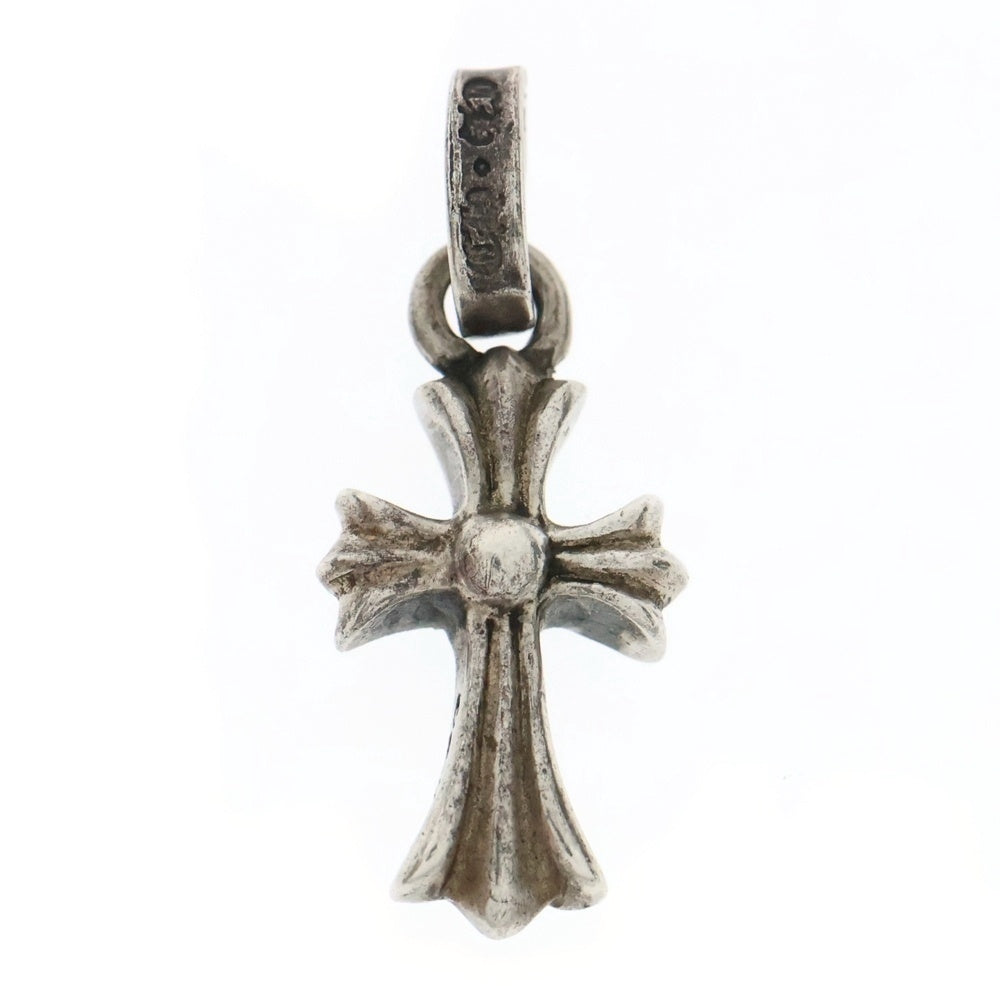 CHROME HEARTS(クロムハーツ) CRS BBYFAT P SAP ベイビーファットクロス PAVEサファイア ペンダントトップ シルバー/ブルー BCA236