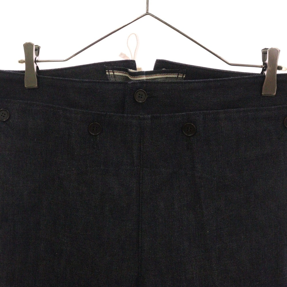 VISVIM(ヴィスヴィム) 22SS SS HOLMAN PANTS UNWASHED 0122105005018 センタープレス ストレートデニムパンツ インディゴ