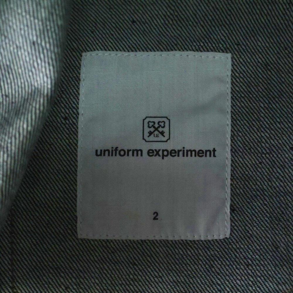 UNIFORM EXPERIMENT(ユニフォームエクスペリメント) 22SS RIGID DENIM JACKET UE-220030 リジットデニムジャケット インディゴ